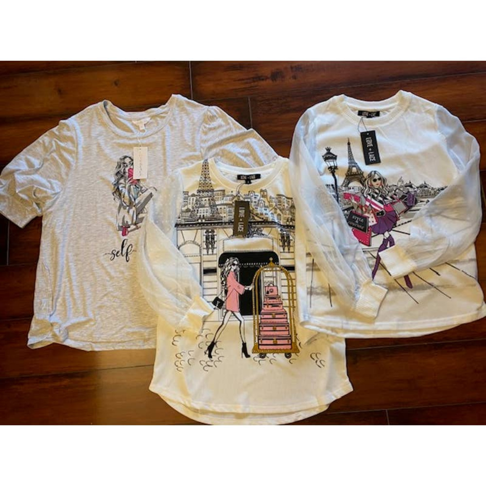 Love + Lace‎ Lot/Bundle of 3 Women's Top NWTs
